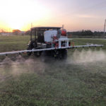 100 Gallon Skid with Pressure Boom Spraying at Airtec
