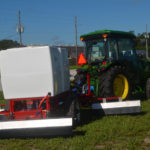 Airtec Herbicide Trailer with Tracking Hitch Side View